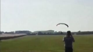 Man Films Paraglider Takeoff, But Misses The Best Part