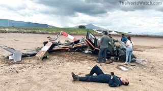Man Films Moment Helicopter Crash In Mexico