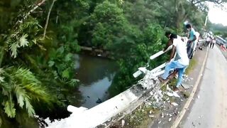 Man Miraculously Escapes After Car Crash