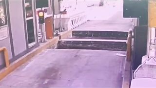 Maverick Cyclist Crashes While Trying To Avoid Toll Booth