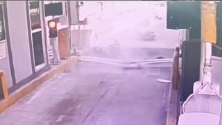 Maverick Cyclist Crashes While Trying To Avoid Toll Booth