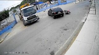Motorcyclist Injured, Life-threatening
