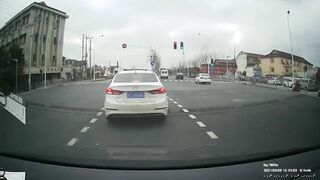 Violent Motorcycle Crash
