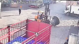 Never Stand Near A Forklift That Is Lifting.