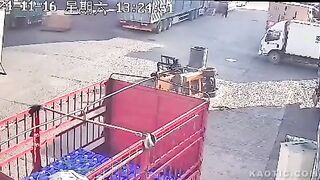 Never Stand Near A Forklift That Is Lifting.