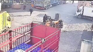 Never Stand Near A Forklift That Is Lifting.