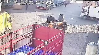 Never Stand Near A Forklift That Is Lifting.