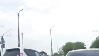 New Train And Nissan SUV