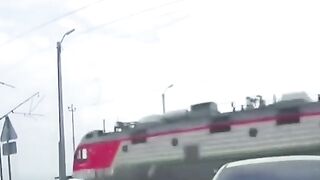 New Train And Nissan SUV