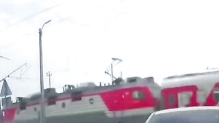 New Train And Nissan SUV