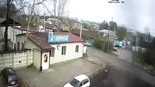 Nissan Car Rushed Into Store