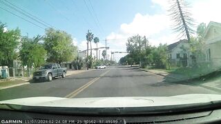 One-way Street, Another Driver Turning Left From Right