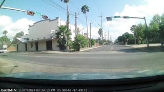 One-way Street, Another Driver Turning Left From Right