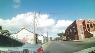 One-way Street, Another Driver Turning Left From Right