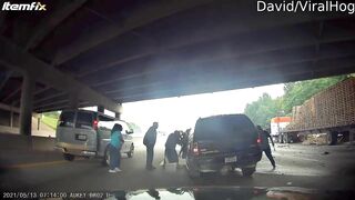 Other Drivers Quickly Drove The Driver Away