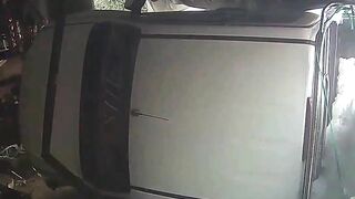 Out-of-control Pickup Truck Crashes Into Shop And Motorcycle