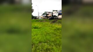 Passenger Train Collides With Trapped Truck At Level Crossing