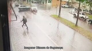 Pedestrian Nearly Hit By Out-of-control Car