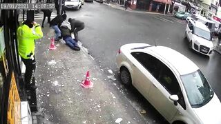 Pedestrian Injured By Falling Ice