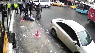 Pedestrian Injured By Falling Ice