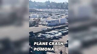 Plane Crashes In Crowded Parking Lot