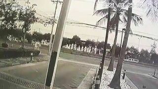 Porsche Loses Control And Crashes Into Telephone Pole