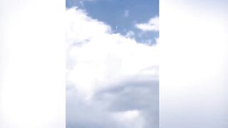 Rocket Crash Causes Orange Chemical Cloud