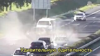 Out-of-control Car Crashes Into Multiple Vehicles