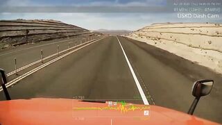 Crazy Collision Scene Captured By The Semi-trailer Dashcam
