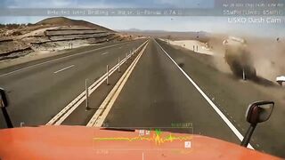 Crazy Collision Scene Captured By The Semi-trailer Dashcam