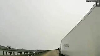 Shocking Video Shows Helicopter Crashing In Middle Of Motorway