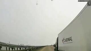 Shocking Video Shows Helicopter Crashing In Middle Of Motorway