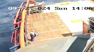 Shocking Moment Crew Members Die In Gas Explosion On Board Ship
