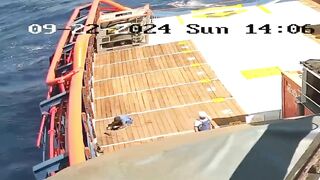 Shocking Moment Crew Members Die In Gas Explosion On Board Ship
