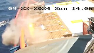 Shocking Moment Crew Members Die In Gas Explosion On Board Ship