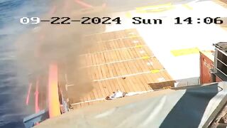 Shocking Moment Crew Members Die In Gas Explosion On Board Ship