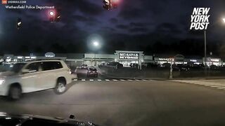 Shocking Footage Shows Dramatic Accident As Teens Flee Scene
