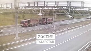 Slow-moving Truck Causes Accident