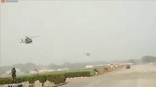The Rope Of A Soldier's Helicopter Broke And The Soldier Fell To The Ground