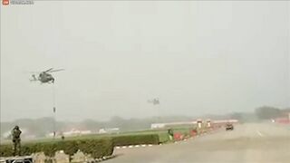 The Rope Of A Soldier's Helicopter Broke And The Soldier Fell To The Ground
