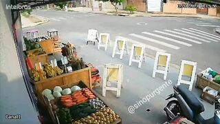 Speeding Cyclist Causes Accident On Road