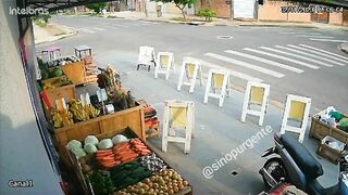 Speeding Cyclist Causes Accident On Road