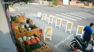 Speeding Cyclist Causes Accident On Road
