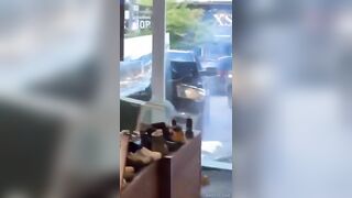 Stolen Truck Smashes Through Store Window