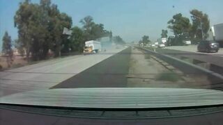 Street Racer Knocks Innocent Driver Under Semi-trailer