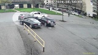 Surveillance Video Shows York Regional Police Officer Being Hit By Car