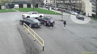 Surveillance Video Shows York Regional Police Officer Being Hit By Car