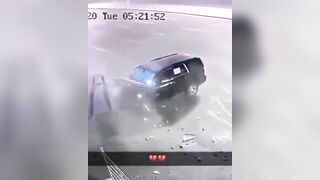 Tahoe Driver Crashes Into Dumpster While Filming