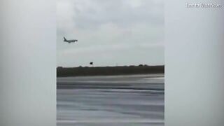 Terrifying Moment: Passengers Cling To Their Seats As Plane Is Forced To Land