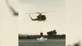 Firefighting Helicopter Crashes In Spain